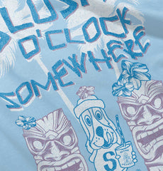 Slush O Clock Somewhere Romper Bodysuit-Direct To Garment Print-Brisco Baby