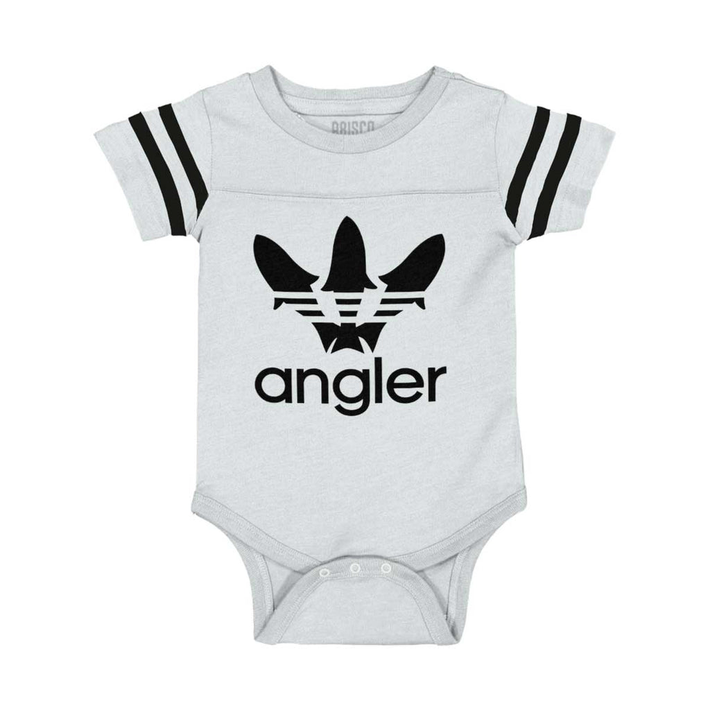 Angler Football Bodysuit-Direct To Garment Print-Brisco Baby