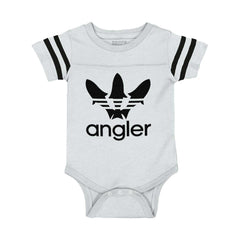 Angler Football Bodysuit-Direct To Garment Print-Brisco Baby