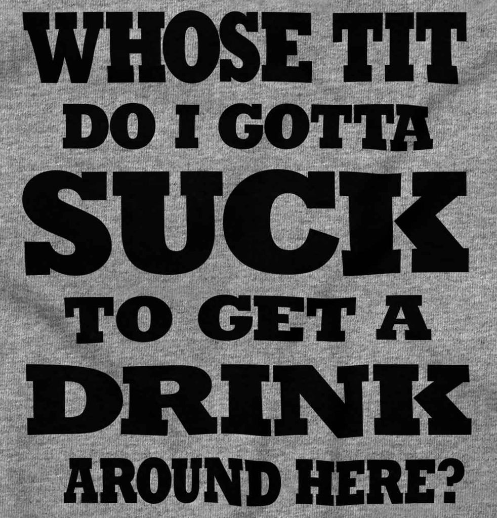 Get A Drink Romper Bodysuit-Direct To Garment Print-Brisco Baby