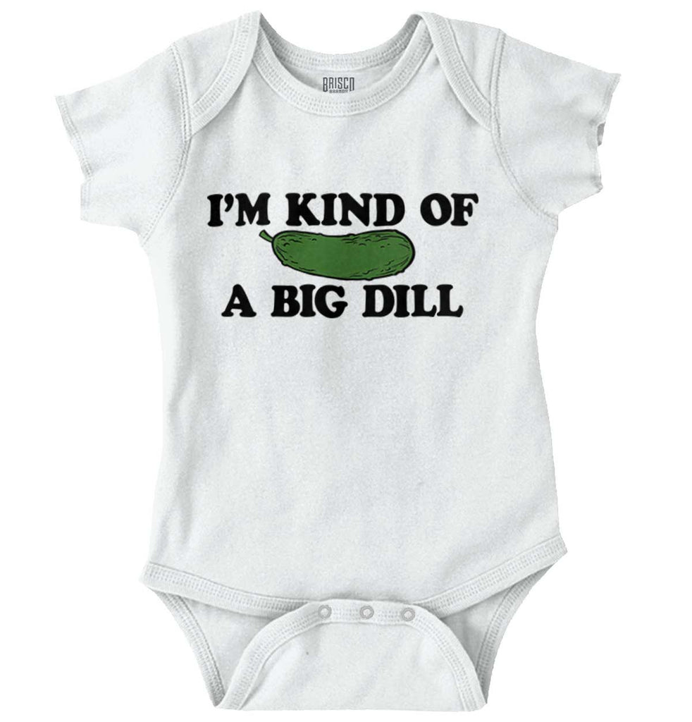 A Big Dill Romper Bodysuit-Direct To Garment Print-Brisco Baby