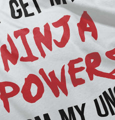 Get Ninja Powers From Uncle Infant Baby Bib-Direct To Garment Print-Brisco Baby