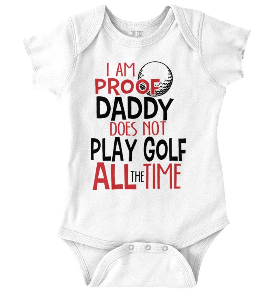 Golfing Dad Romper Bodysuit-Direct To Garment Print-Brisco Baby