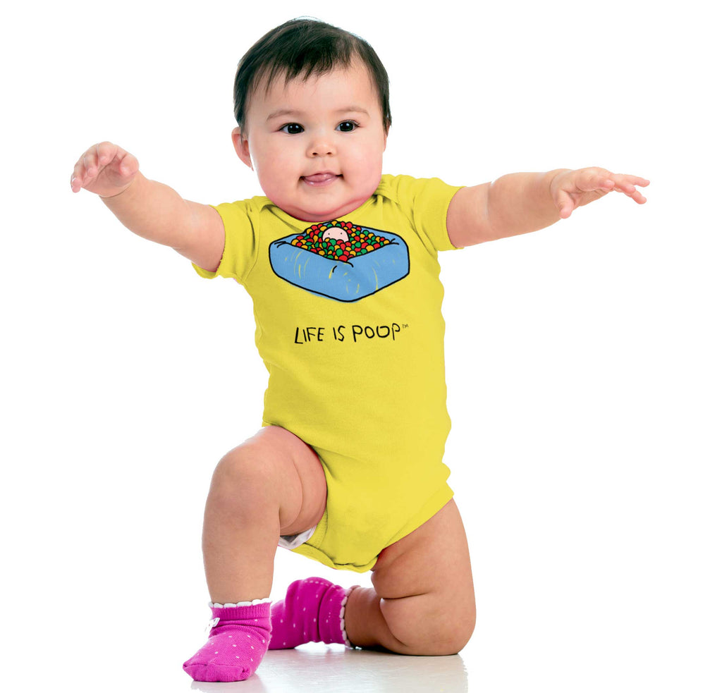 Ball Pit Romper Bodysuit-Direct To Garment Print-Brisco Baby