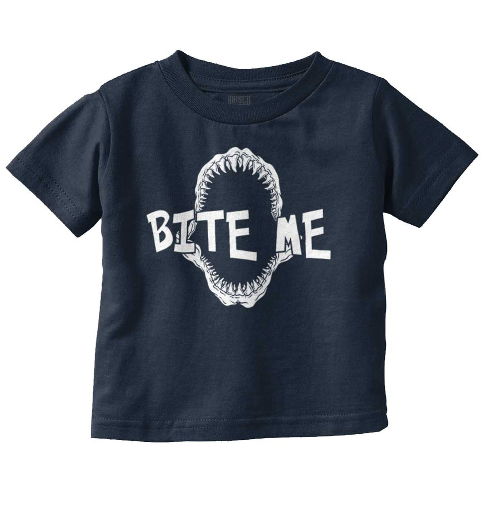 Bite Me Infant Toddler T Shirt-Direct To Garment Print-Brisco Baby