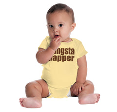 Gangsta Napper Romper Bodysuit-Direct To Garment Print-Brisco Baby