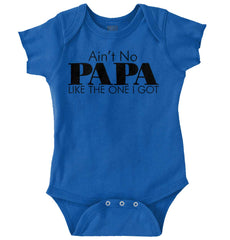 Ain't No Papa Like Mine Romper Bodysuit-Direct To Garment Print-Brisco Baby