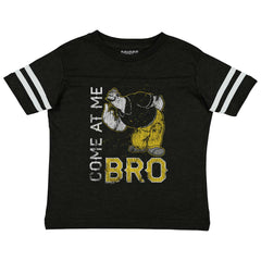Come At Me Bro Toddler Football Jersey Tee-Direct To Garment Print-Brisco Baby