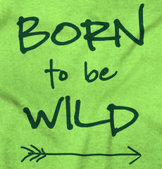 Born To Be Wild Romper Bodysuit-Direct To Garment Print-Brisco Baby