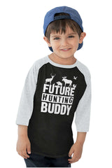 Future Deer Hunting Bud Toddler Baseball-Direct To Garment Print-Brisco Baby