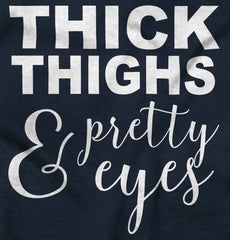 Thick Thighs Romper Bodysuit-Direct To Garment Print-Brisco Baby