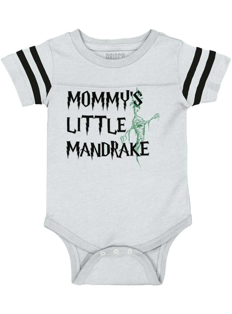 Mommy's Little Mandrake Football Romper Bodysuit-Direct To Garment Print-Brisco Baby