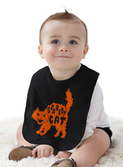 Scaredy Cat Infant Baby Bib-Direct To Garment Print-Brisco Baby