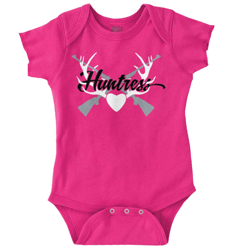 Deer Huntress Romper Bodysuit-Direct To Garment Print-Brisco Baby