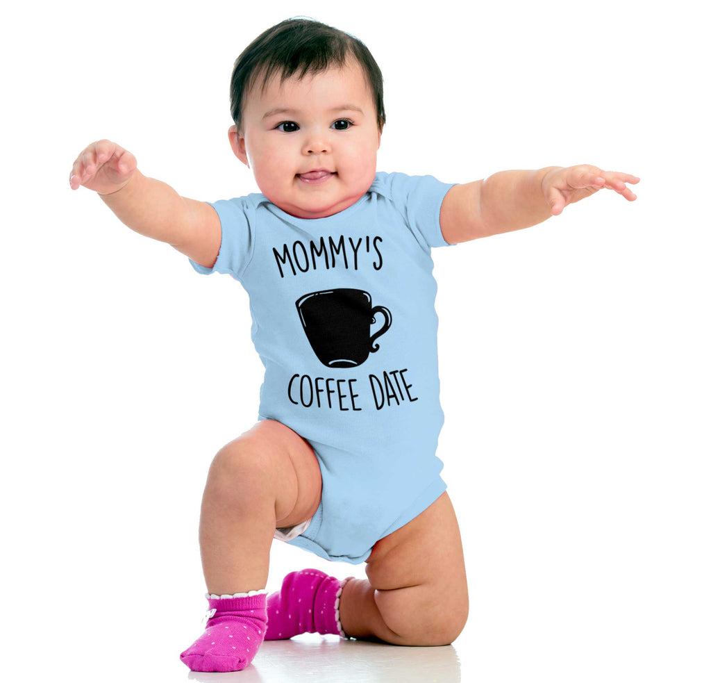 Mommy's Coffee Date Romper Bodysuit-Direct To Garment Print-Brisco Baby