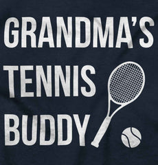 Grandma's Tennis Buddy Infant Toddler T Shirt-Direct To Garment Print-Brisco Baby