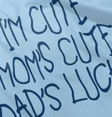 Dad's Lucky Infant Baby Bib-Direct To Garment Print-Brisco Baby