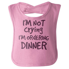Ordering Dinner Infant Baby Bib-Direct To Garment Print-Brisco Baby