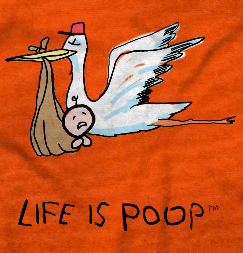 Stork Infant Toddler T Shirt-Direct To Garment Print-Brisco Baby