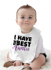 Have Best Auntie Infant Baby Bib-Direct To Garment Print-Brisco Baby