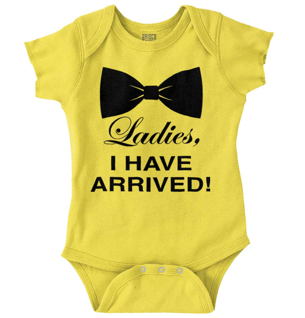 I Have Arrived Romper Bodysuit-Direct To Garment Print-Brisco Baby