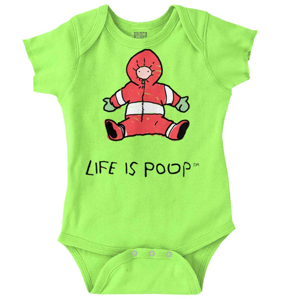 Winter Jacket Romper Bodysuit-Direct To Garment Print-Brisco Baby