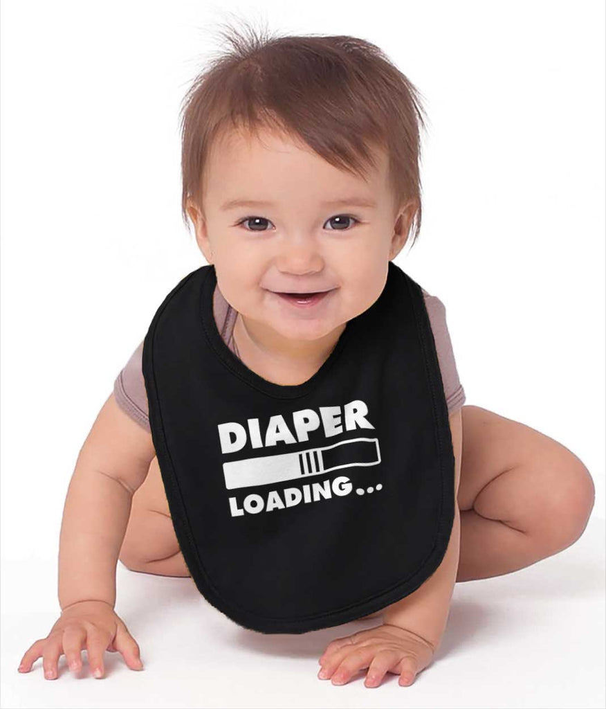 Loading Diaper Infant Baby Bib-Direct To Garment Print-Brisco Baby
