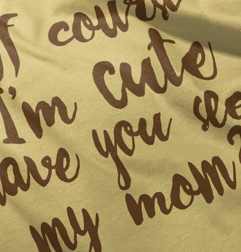 Cute Mom Infant Toddler T Shirt-Direct To Garment Print-Brisco Baby