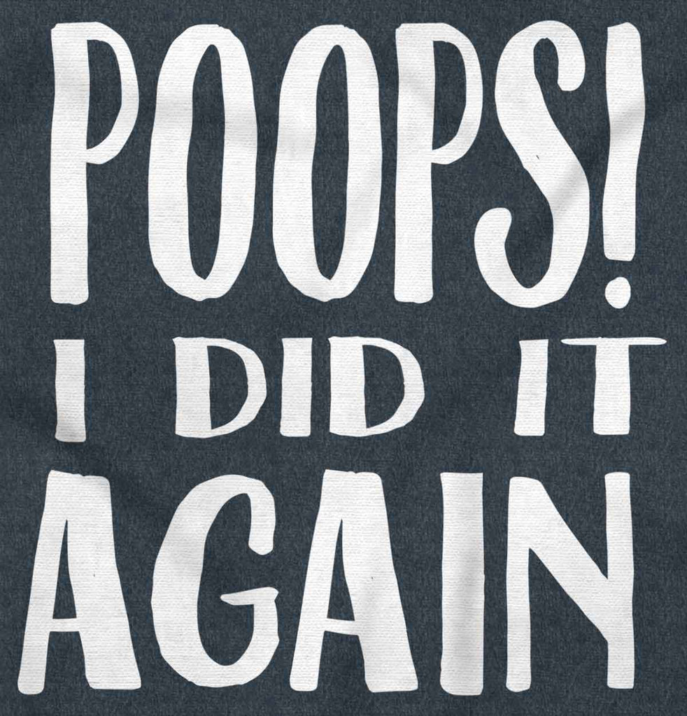 Poops I Did It Again Toddler Football Jersey Tee-Direct To Garment Print-Brisco Baby