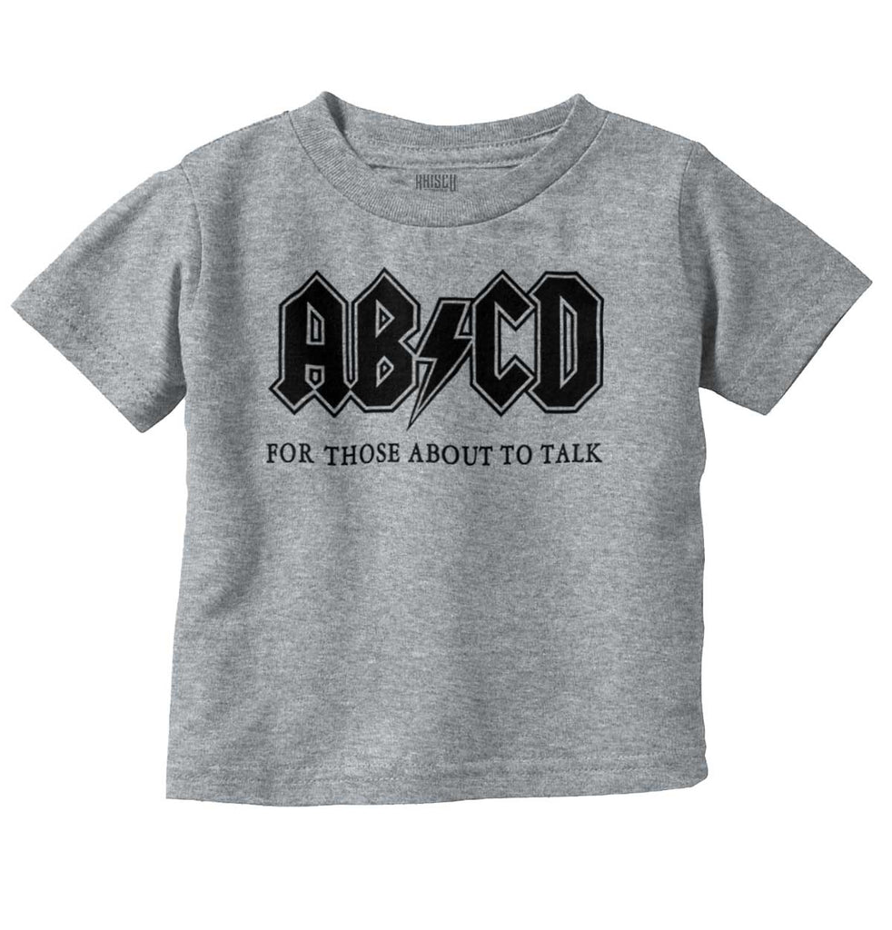 AB CD Infant Toddler T Shirt-Direct To Garment Print-Brisco Baby