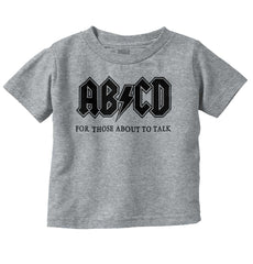 AB CD Infant Toddler T Shirt-Direct To Garment Print-Brisco Baby