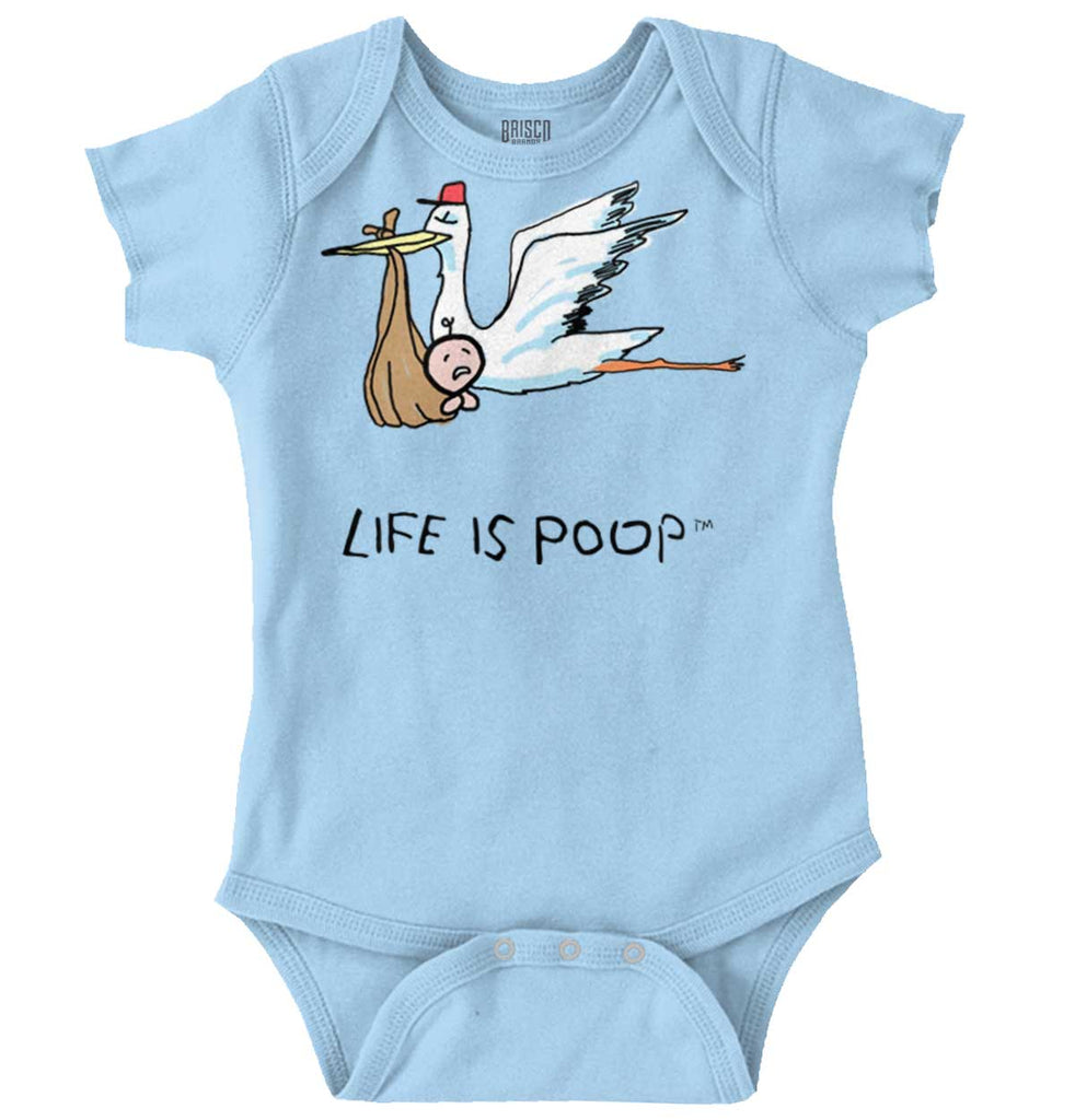 Stork Romper-Direct To Garment Print-Brisco Baby