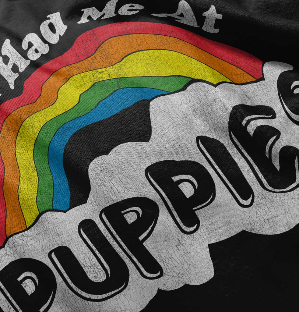 Rainbow Puppies Romper Bodysuit-Direct To Garment Print-Brisco Baby