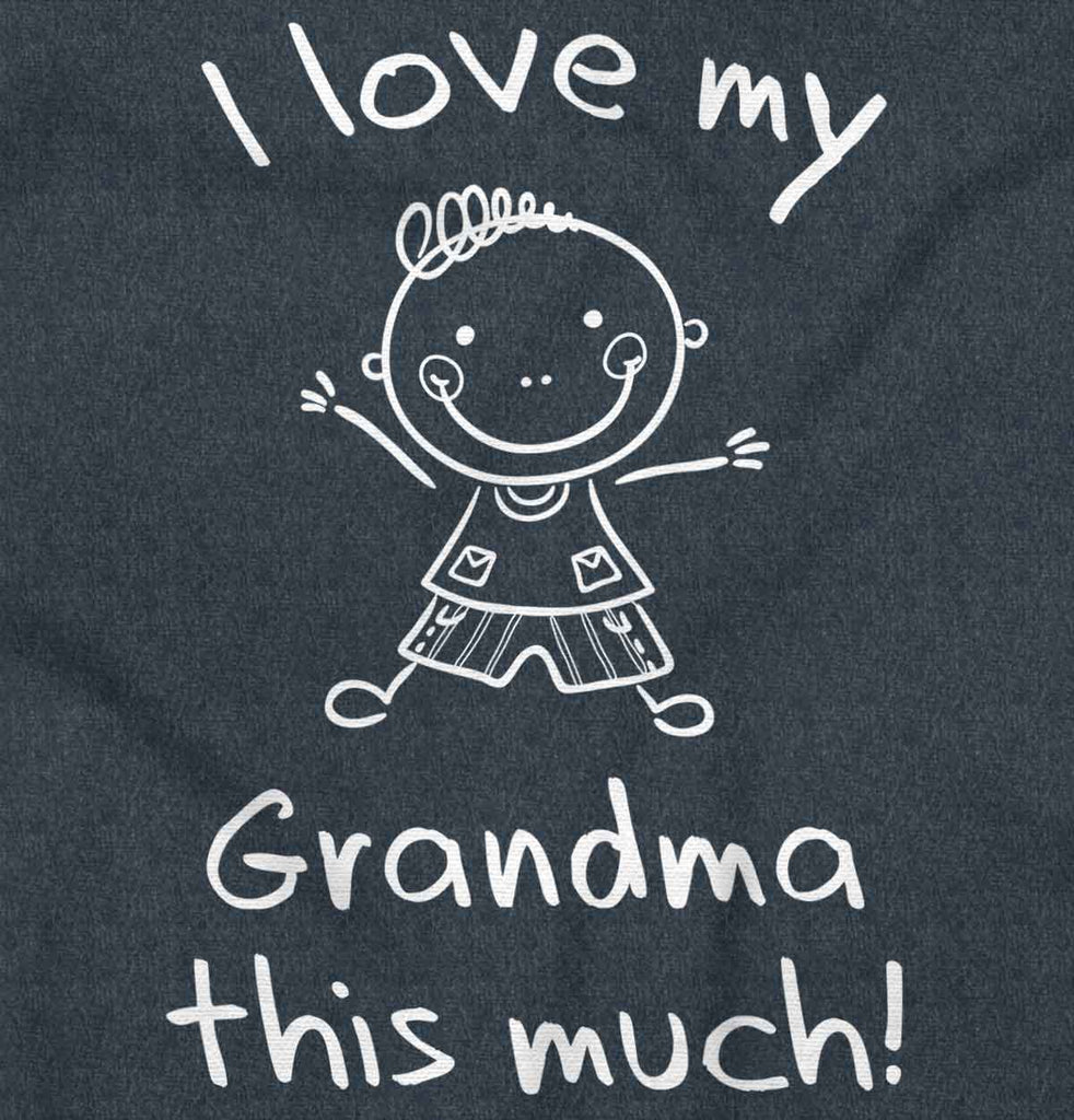 Love My Grandma Toddler Football Jersey Tee-Direct To Garment Print-Brisco Baby