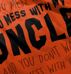 Mess With My Uncle Romper Bodysuit-Direct To Garment Print-Brisco Baby