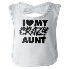 Crazy Aunt Infant Baby Bib-Direct To Garment Print-Brisco Baby