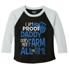 Farm All The Time Toddler Baseball-Direct To Garment Print-Brisco Baby