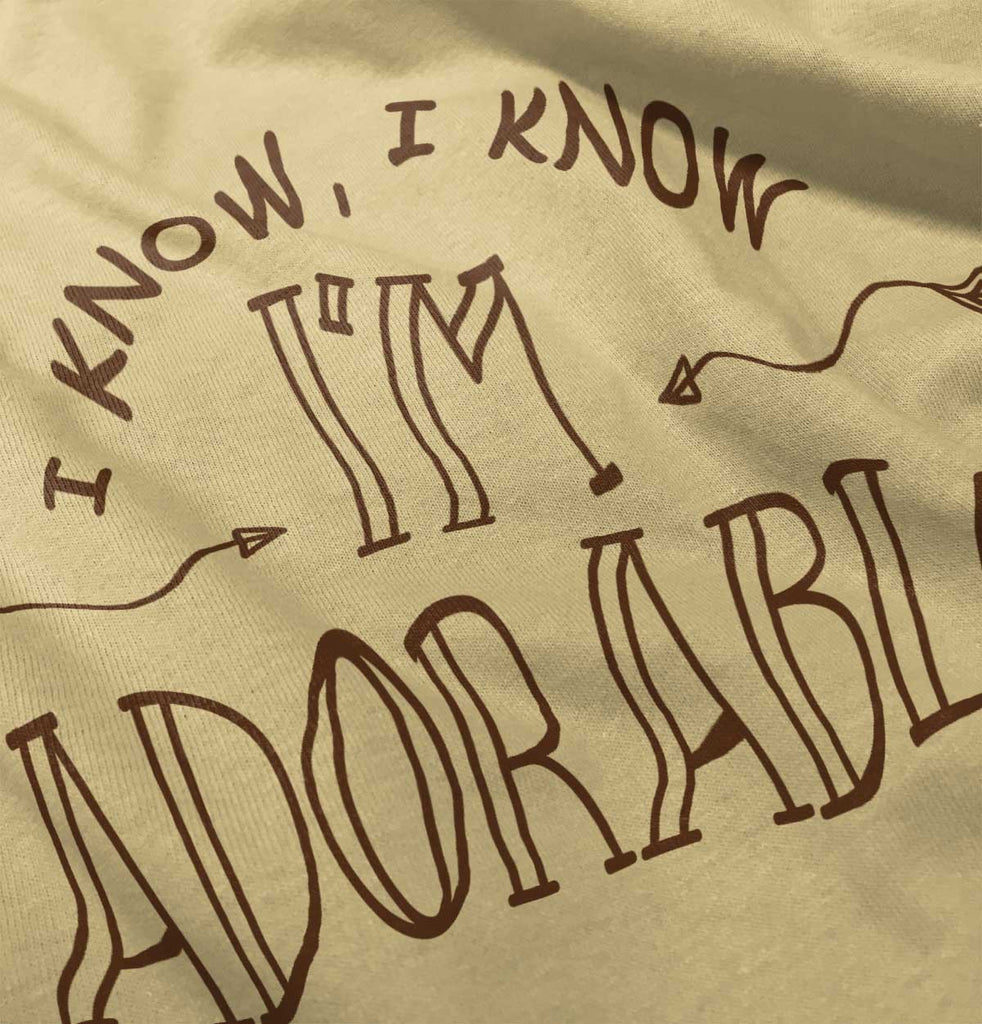 I'm Adorable Romper Bodysuit-Direct To Garment Print-Brisco Baby