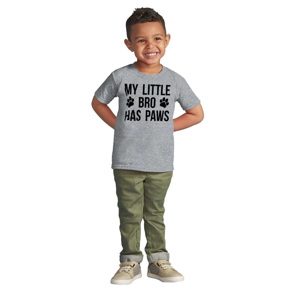 My Little Bro Has Paws Infant Toddler T Shirt-Direct To Garment Print-Brisco Baby