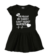 Can't Resist Nurses Solid Baby Infant Dress-Direct To Garment Print-Brisco Baby