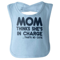 In Charge Infant Baby Bib-Direct To Garment Print-Brisco Baby