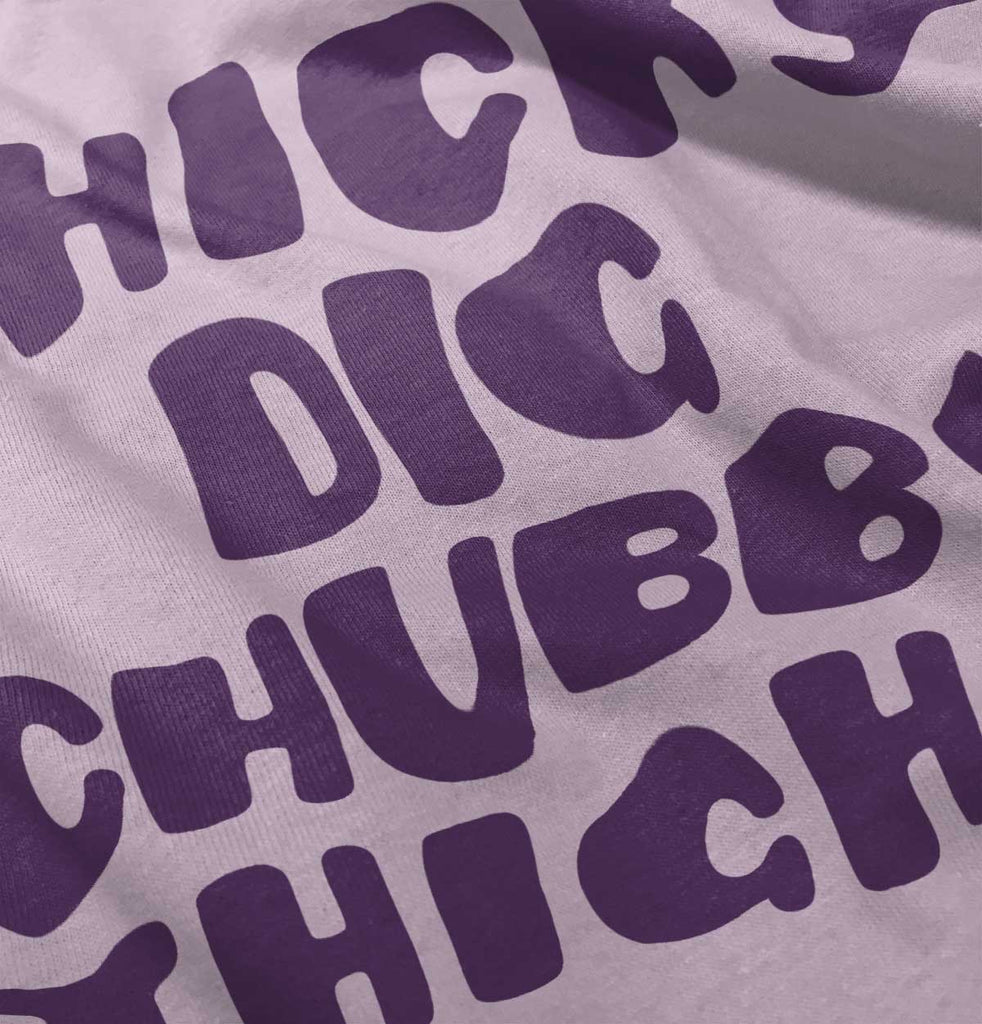 Chubby Thighs Infant Baby Bib-Direct To Garment Print-Brisco Baby