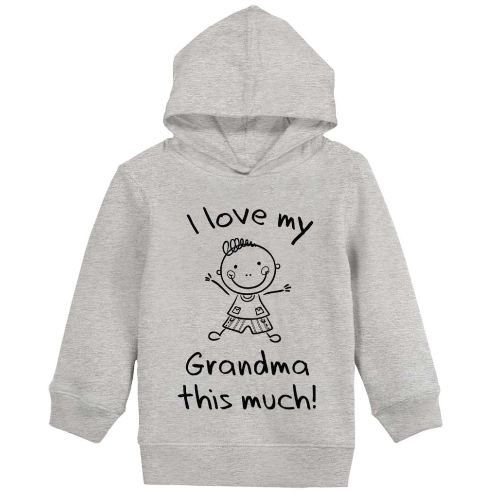 Love My Grandma Toddler Pullover Hoodie-Direct To Garment Print-Brisco Baby