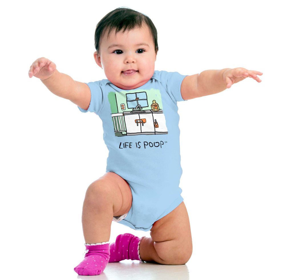 Safety Locks Romper Bodysuit-Direct To Garment Print-Brisco Baby