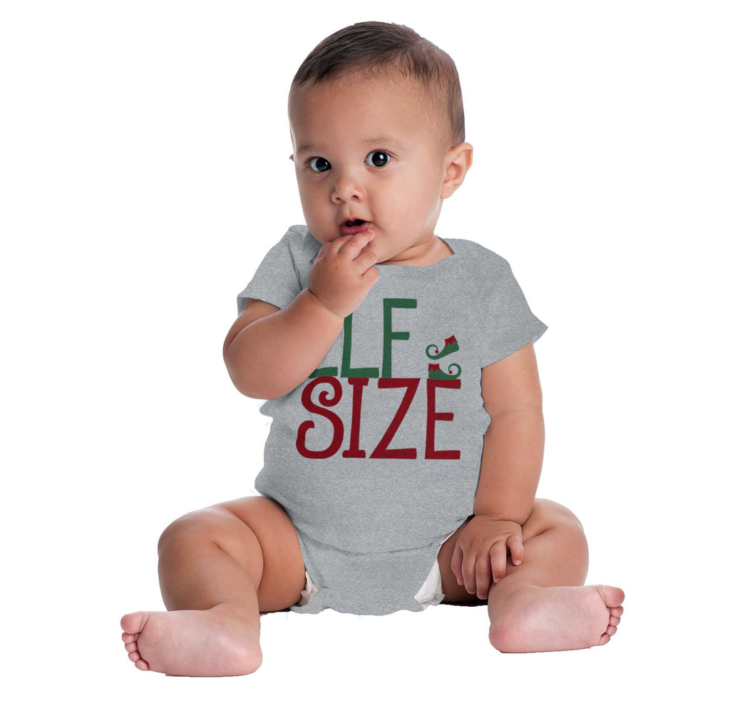 Elf Size Romper Bodysuit-Direct To Garment Print-Brisco Baby