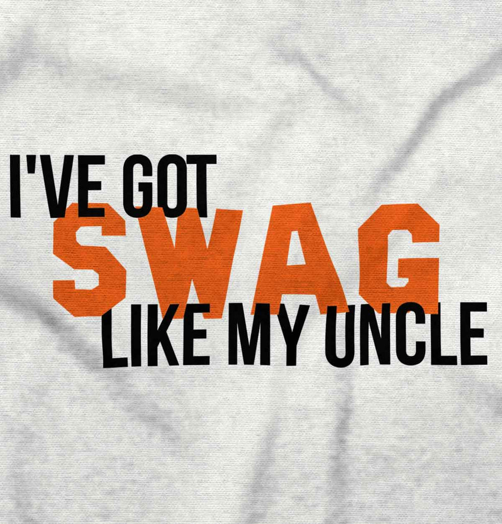 Swag Like My Uncle Infant Baby Bib-Direct To Garment Print-Brisco Baby