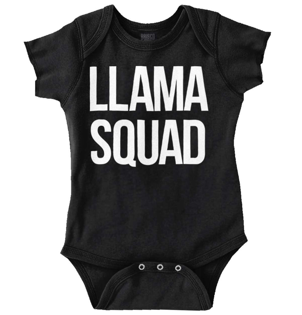 Llama Squad Romper Bodysuit-Direct To Garment Print-Brisco Baby