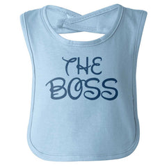 The Boss Infant Baby Bib-Direct To Garment Print-Brisco Baby