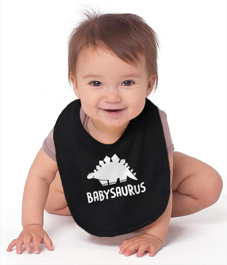 Babysaurus Infant Baby Bib-Direct To Garment Print-Brisco Baby