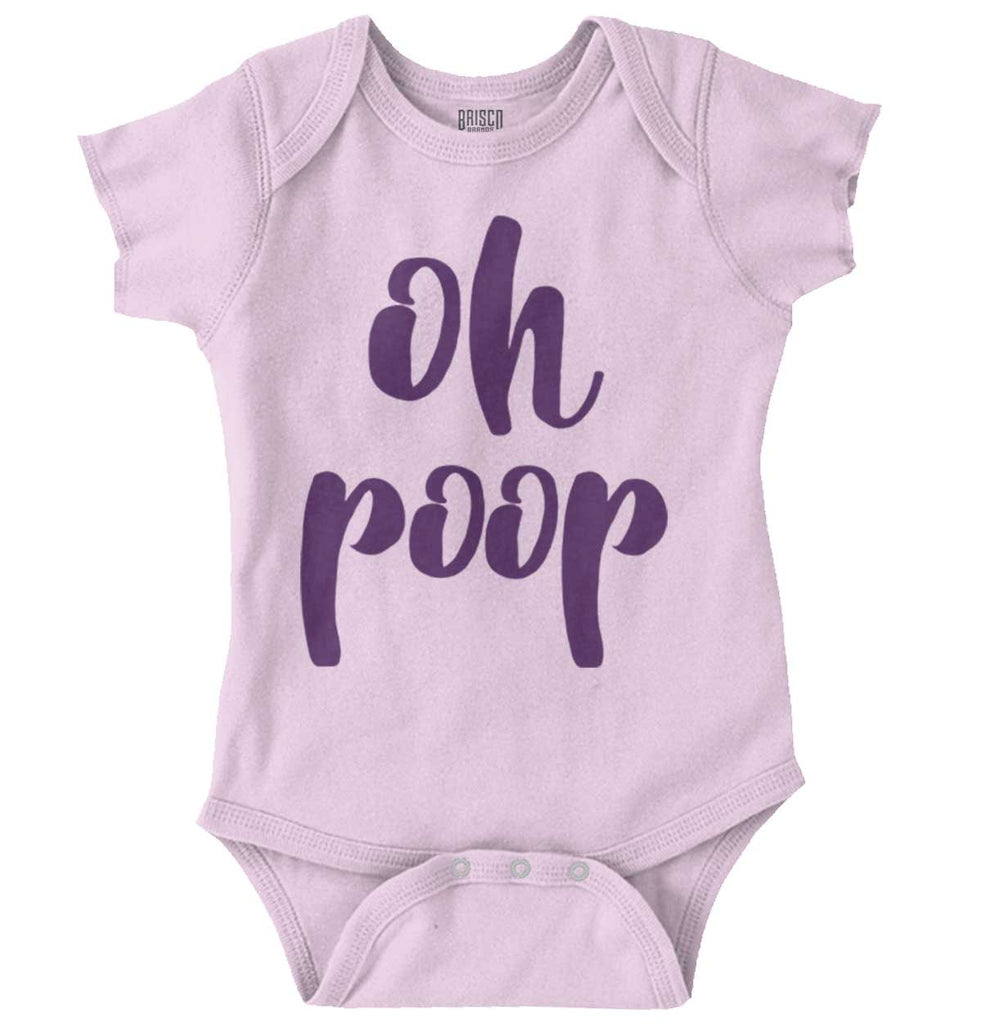 Oh Poop Romper Bodysuit-Direct To Garment Print-Brisco Baby